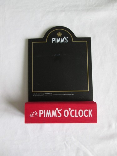 Pimms clock tischaufsteller - pimms, o'clock