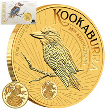 Silbermünze Kookaburra Coin Show Special ANDA 2025 - Vergoldet - 1 Oz ST