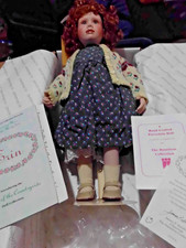 HERITAGE DOLLS ERIN BY CHRISTINE HEATH ORANGE 18" PUPPE OVP ZERTIFIKAT UND SPIELZEUG