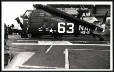 Fotografie Hubschrauber Sikorsky H-34, US-Navy HS-9, Essex Sea Griffins 