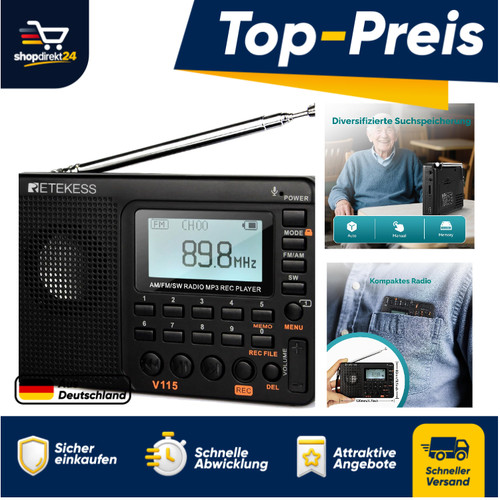 Retekess v115 sw radio - retekess, fm
