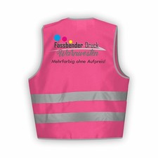 Warnweste | Signalweste | Sicherheitsweste mit Ihrem Wunschtext oder Firmenlogo