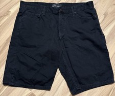 Angelo Litrico Herren Jeans Short Kurze Bermuda Schwarz Stonewashed W40 CundA