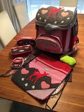 Schulranzen für Mädchen von Sammies by Samsonite (rosa, Rehkitz), viel Zubehör