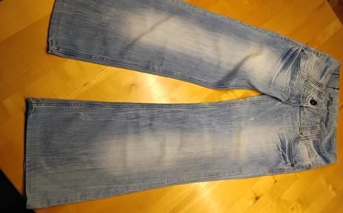 Moderne jeans bleached weites - jeans,
