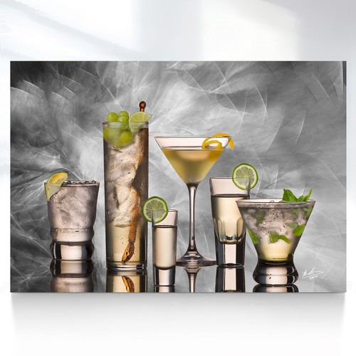 Leinwand bild cocktail küche - leinwand,