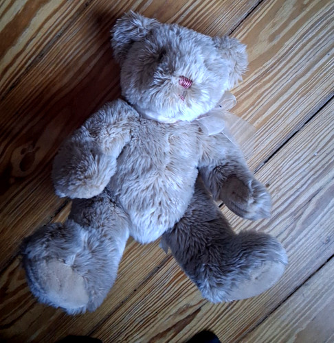 Stofftier teddybär vintage - teddybär,