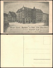 Ansichtskarte Herisau Arnold Lobeck Apotheke C. Schieß Alfred Lobeck 1928