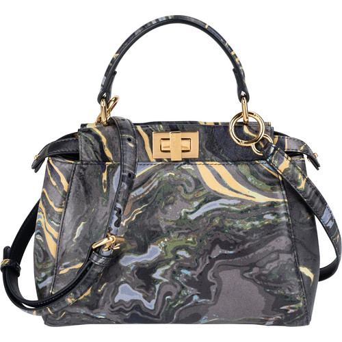 Fendi marbled leather - leather, peekaboo