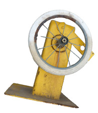 alte Welle  Kugellager Antrieb? Handrad Kurbel DDR Eigenbau manuell ca 11 kg