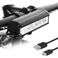 LED Fahrradlicht Vorne, 1200 Lumen, Extrem Hell, Fahrradlampe mit 3 Lichtmodi