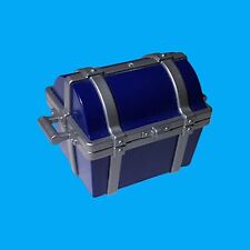 Playmobil - Abenteuer - Schatztruhe Truhe Kiste - dunkelblau / silbergrau