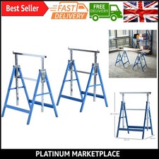 Verstellbares Teleskop Bauarbeiter Bock Set - Schwerlast Stahl Werkbank für...