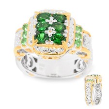 Tsavorit Sterling Silber Ring