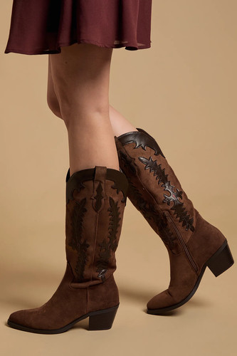 Oasis braune westernstiefel - oasis,