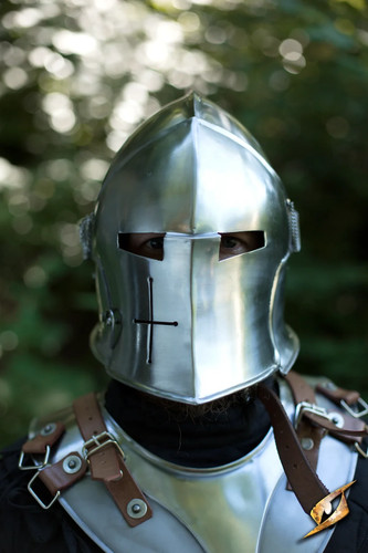 Mittelalter larp stahlhelm - mittelalter,