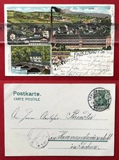 Litho falkenau bei flöha - ak,
