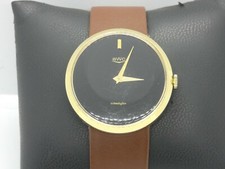 10801 / BWC schwabylon Herrenarmbanduhr  Handaufzug vergoldet