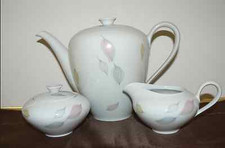 Vintage***KPM Krister-1958-Teekanne-Kaffekanne, Milchkännchen und Zuckerdose