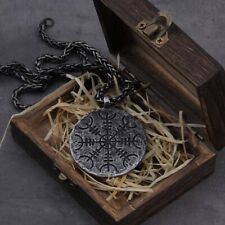 Vegvisir Wikinger Halskette Frau/Mann/Mode/AEGISHJALMUR Amulett mit Halskette