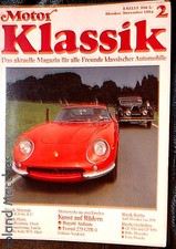 MOTOR KLASSIK 2-84+FERRARI 275+LANCIA AURELIA B 20 GT+LLOYD+BMW R39+LANZ+BUGATTI