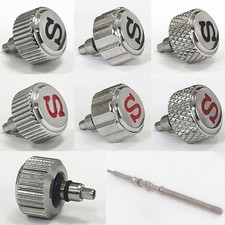 Uhrenkrone und Spindel für