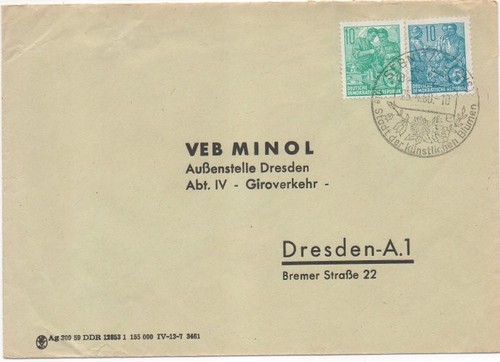Ddr brief mit - mit, sst.