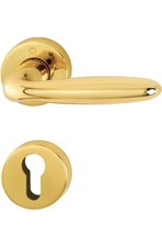 HOPPE Rosettengarnitur Verona M151/42KV/42KVS Messing F71 rund PZ DIN links /...