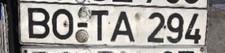 DIN-Kennzeichen BO-TA 294 Bochum *Sammlungsauflösung*