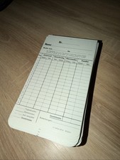 Stempelkarten 106x180mm für