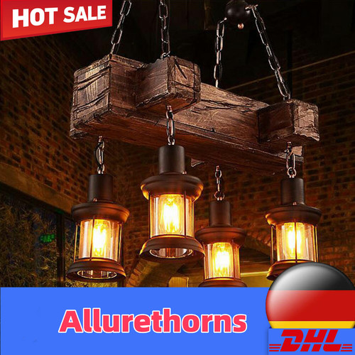 Retro lampe rustikale - 4-lampe,