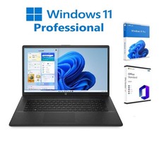 17,3" Notebook HP 17 Intel 3,7Ghz 8/512GB SSD Windows 11 + Microsoft Office 2024