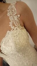 Brautkleid mit Spitze champagne Lillian West Gr.38 NP: 1800,-