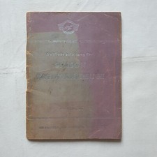 Betriebsanleitung für Simson Kleinfahrzeuge Ausgabe 1967