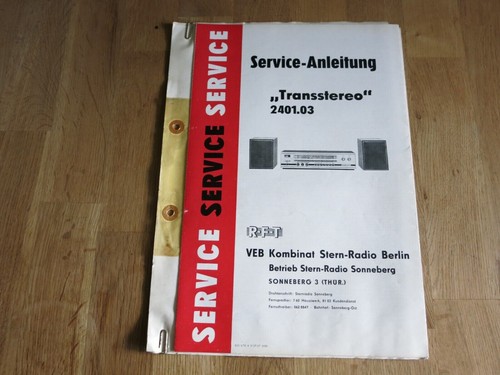 Ddr service anleitung - ddr, service-anleitung