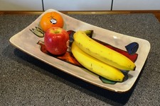 XL Vintage Keramik Obstschale Schale Teller Marcello Fantoni Stil 50er 60er Jahr