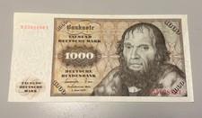 1000 DM Schein Banknote Geld