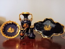 Set Vintage Limoges Kobaltblau