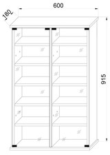 Holz CD DVD Stand Regal