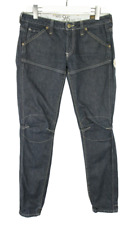 G-Star Elwood Heritage Embro Narrow Jeans Damen W30/L34 Zip Fly Denim Blau