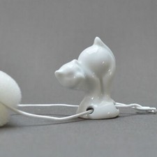 Tropfenfänger porzellan katze - tropfenfänger,