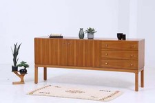 Vintage Nussbaum Palette Sideboard 60er Jahre | Mid Century TV Board mit Fächern