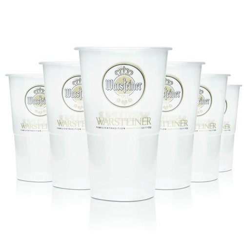 74x warsteiner bier - glas, 0,3l