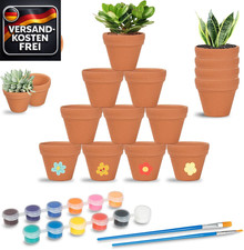 Mini-Tontöpfe Set 24 Stück