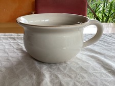 Nostalgischen Nachttopf weiß  mit Goldrand