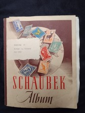 Briefmarken vor 1945 im Schaubek Album mehr als 80 Seiten, Dachbodenfund