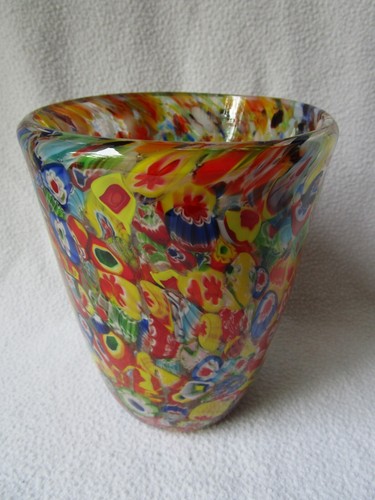 Schöne vase glas - bunt, murano
