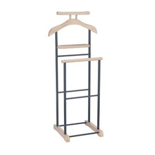 Herrendiener Kleider Stange mit Ablage Kleiderständer Stummer Diener Butler