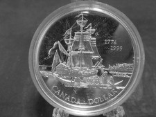 Silbermünze - Canada Dollar "1774-1999 Fregatte Santiano"  VZ in Kapsel GS9202