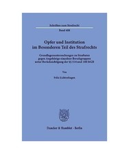 Opfer und Institution im